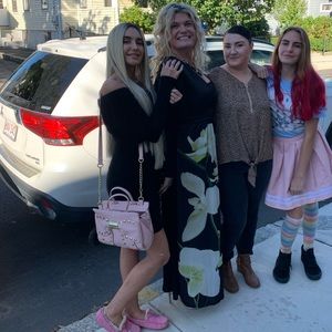 Betsey Johnson baby pink crossbody